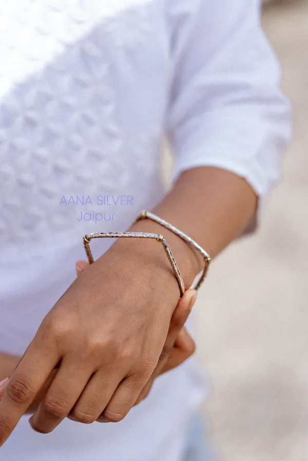 925_Pure_Sterling_Silver_|_Saundarya_Detailed_Square_Bangles_|_Well_Stamped_&_Hallmarked