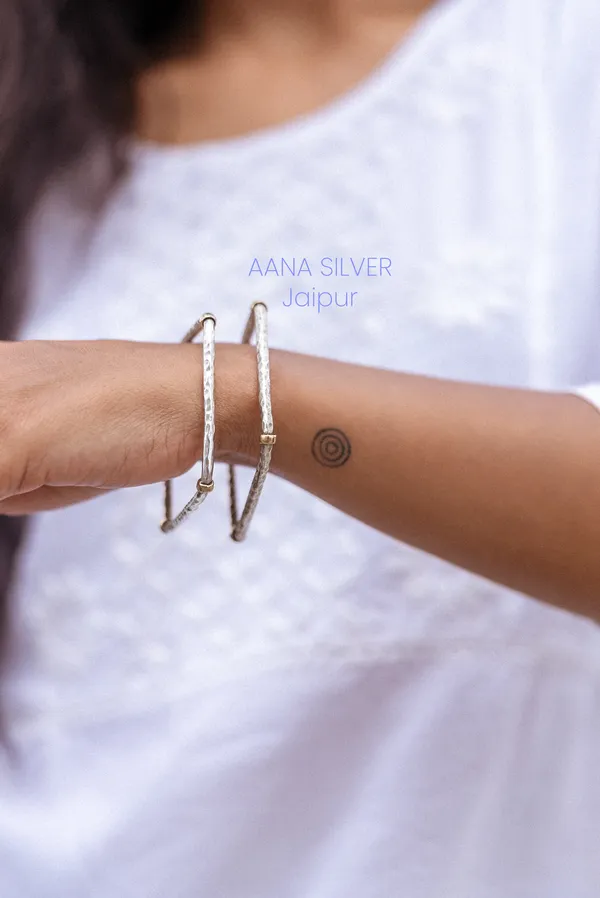 925_Pure_Sterling_Silver_|_Saundarya_Detailed_Square_Bangles_|_Well_Stamped_&_Hallmarked