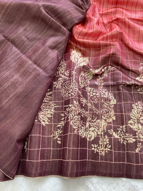 Sumati_Pink_–_Zari_Line_Navratri_Special_|_Soft_Tussar_Silk_Saree_with_Print,_Zari_Line_Saree_&_Print_Blouse_with_Tassels
