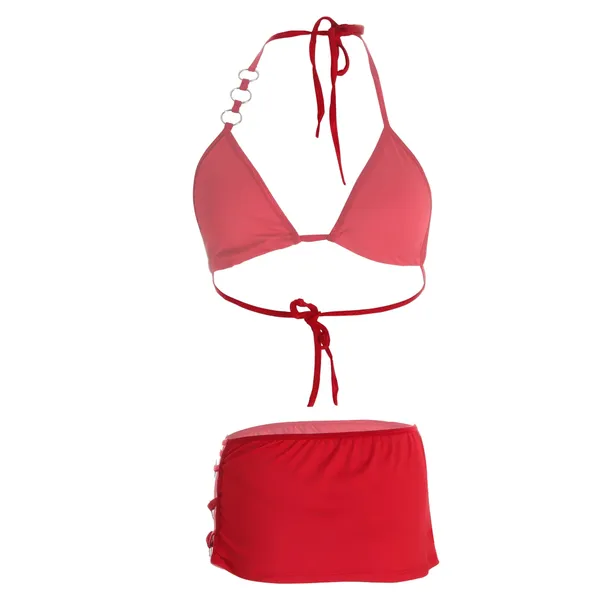 Red_Skirt_Lingerie_Set_For_Women