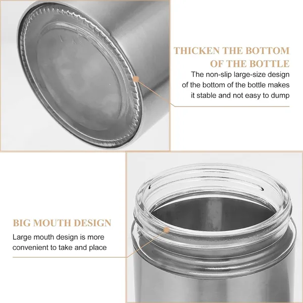400ML_Stainless_Steel_Canister_Glass_Jar_With_Lid,Premium_Pantry_Organizers_Containers_&_Perfect_Kitchen_Storage_For_Canning_Cereal,Pasta_&_Beans_Containers_Set_Of_6
