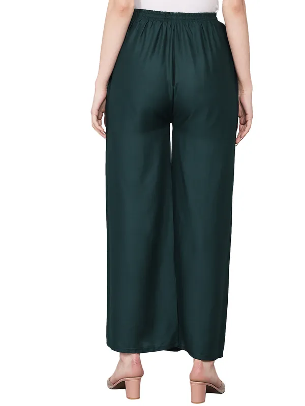 Dark_Green_Palazzo__Comfortable,_Stylish_And_Trendy_Casual_Wear