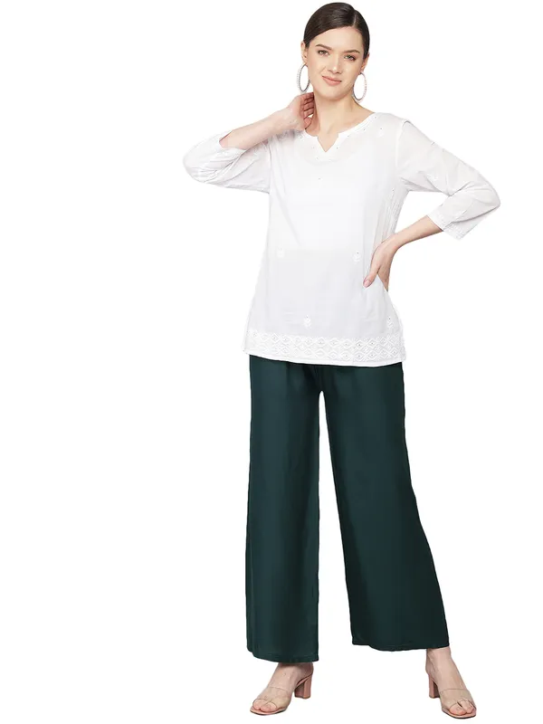 Dark_Green_Palazzo__Comfortable,_Stylish_And_Trendy_Casual_Wear