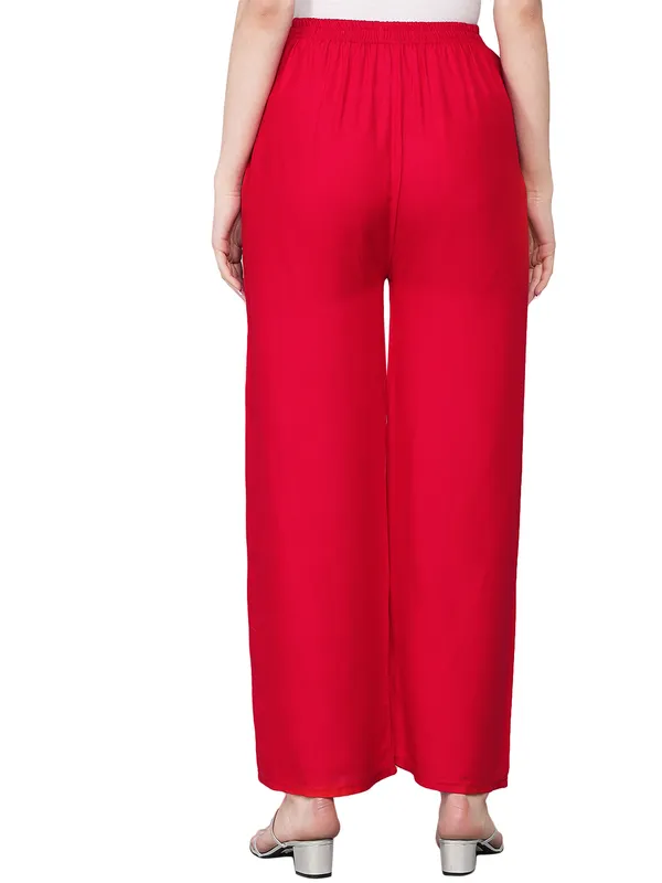 Red_Palazzo__Comfortable,_Stylish_And_Trendy_Casual_Wear
