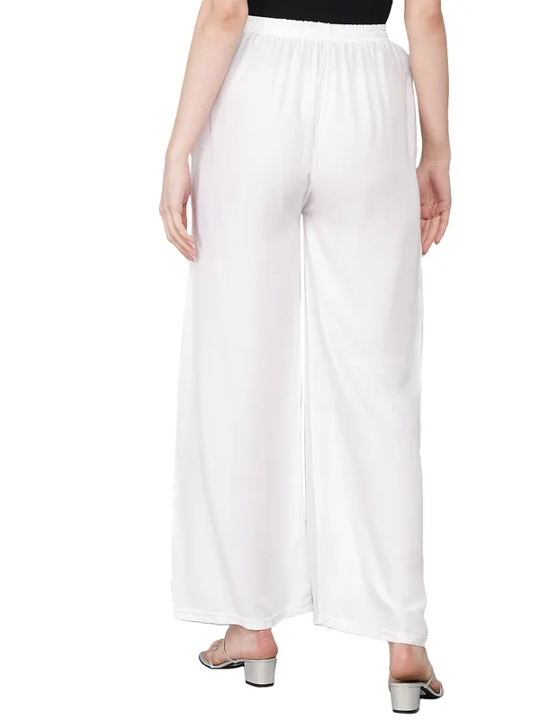 White_Palazzo__Comfortable,_Stylish_And_Trendy_Casual_Wear