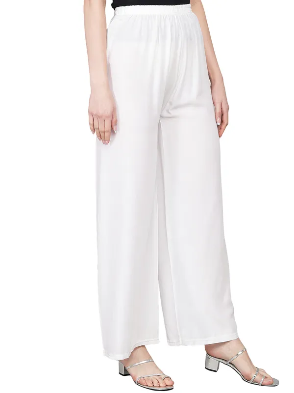 White_Palazzo__Comfortable,_Stylish_And_Trendy_Casual_Wear