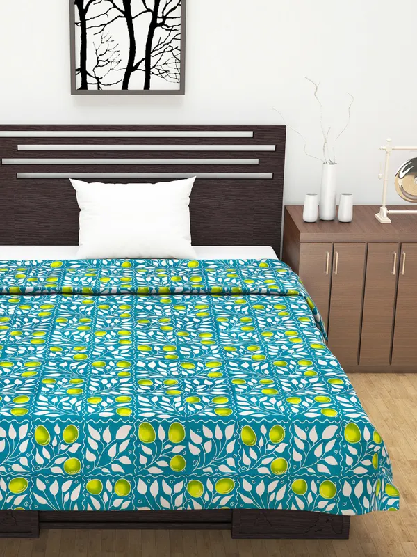 Printed_Single_AC_Blanket_for_AC_Room_(Cotton,_Green,_Yellow)