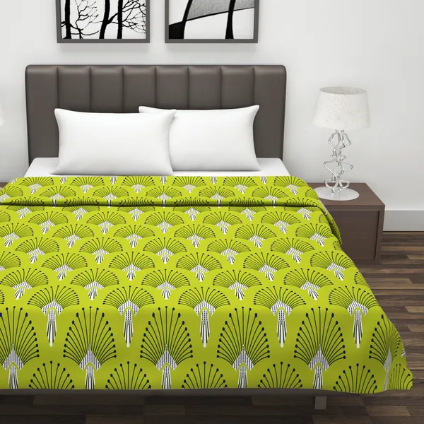 Abstract_Double_Dohar_for_AC_Room_(Cotton,_Olive_Green_&_Blue)