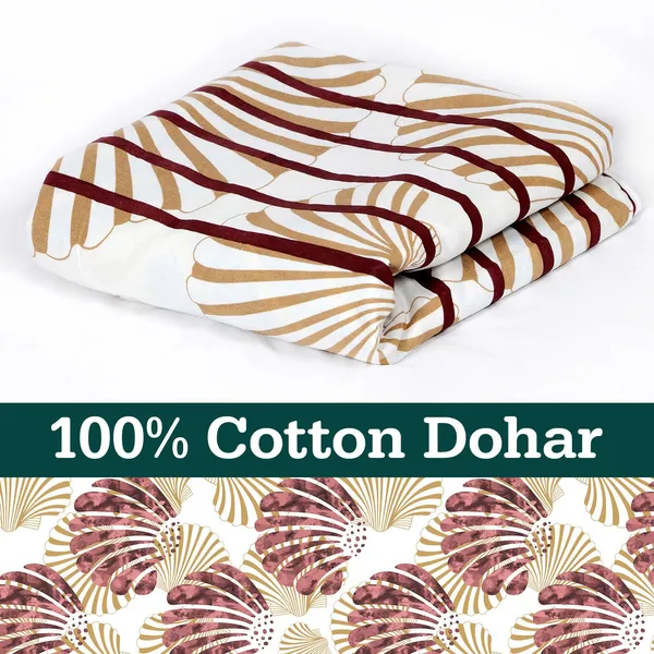 Floral_Single_Dohar_for_AC_Room_(Cotton,_Brown)
