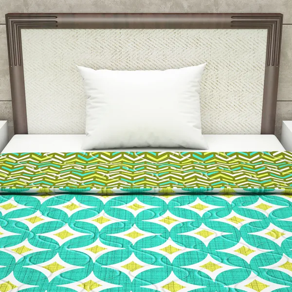 Printed_Single_Comforter_for_Mild_Winter_(Polyester,_Yellow,_Green)