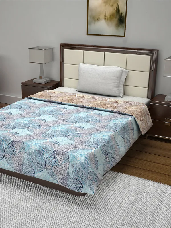 Floral_Single_Dohar_for_AC_Room_(Cotton,_Blue)