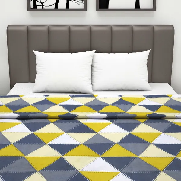 Abstract_Double_Dohar_for_AC_Room_(Cotton,_Yellow)