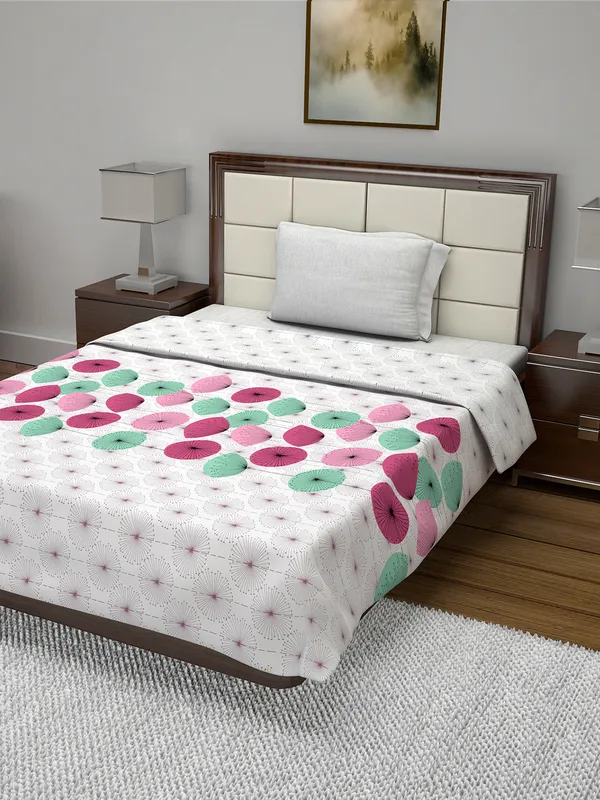 Floral_Single_Dohar_for_AC_Room_(Cotton,_Green)