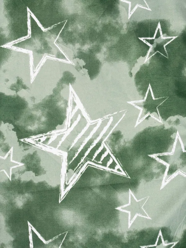 Abstract_Double_Dohar_for_AC_Room_(Polyester,_Green_and_Grey)