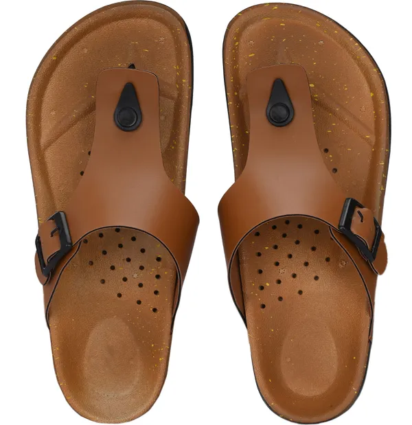 VECHLO_Women_Sandals_(Tan_,_9)