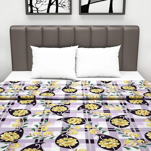 Cotton_Reversible_Lightweight_Succulent_Double_Bed_AC_Dohar_Blanket_-_Royal_Lilac