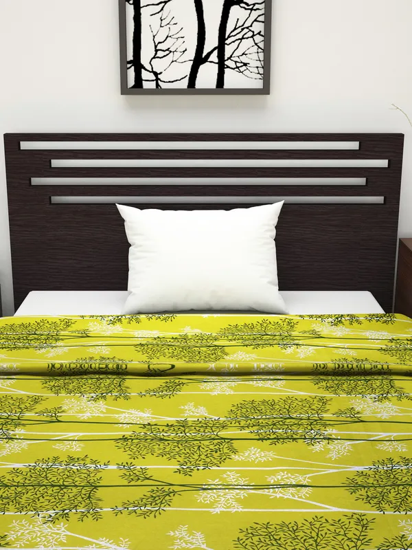 Abstract_Single_AC_Blanket_for_AC_Room_(Cotton,_Dark_Green)