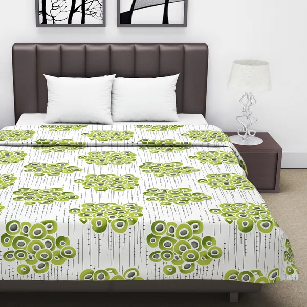 Abstract_Double_Dohar_for_AC_Room_(Cotton,_Grey_&_Green)