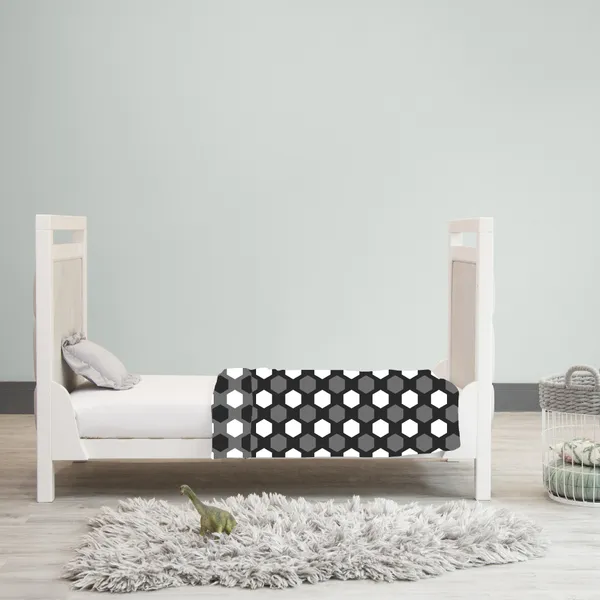 Microfiber_Reversible_Lightweight_Geometric_Baby_Blanket_For_Kids/Toddler_-_Black_and_Grey_(GI1188)