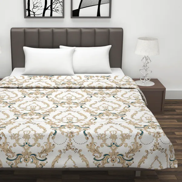 Paisley_Double_Dohar_for_AC_Room_(Cotton,_Beige_&_Green)