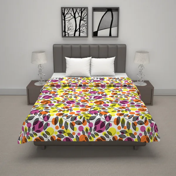 Floral_Double_Dohar_for_AC_Room_(Cotton,_Pink,_Yellow)