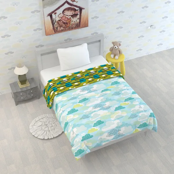 Microfiber_Reversible_Lightweight_Abstract_Baby_Blanket_For_Kids/Toddler_-_Blue_(GI1176)