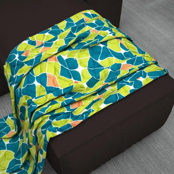 Microfiber_Reversible_Lightweight_Elliptical_Baby_Comforter_Blanket_For_Kids/Toddler_-_Acid_Lime_(KU1503)