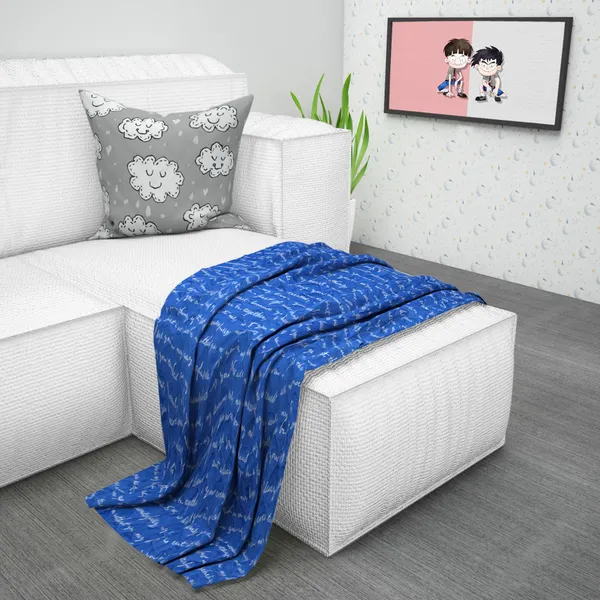 Microfiber_Reversible_Lightweight_Calligramic_Baby_Comforter_Blanket_For_Kids/Toddler_-_Blue_Depth__(KU1143)