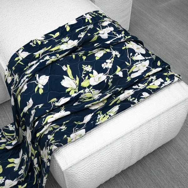 Microfiber_Reversible_Lightweight_Magno_Flower_Baby_Comforter_Blanket_For_Kids/Toddler_-_True_Blue_(KU1166)