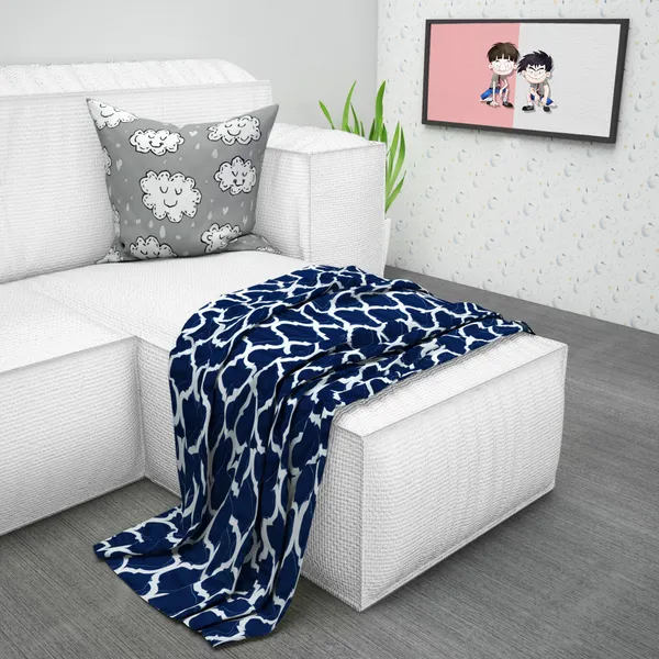 Microfiber_Reversible_Lightweight_Warmcomb_Baby_Comforter_Blanket_For_Kids/Toddler_-_Deep_Blue_(KU1153)