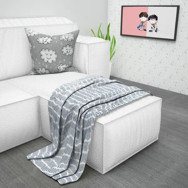 Microfiber_Reversible_Lightweight_Craggy_Lines_Baby_Comforter_Blanket_For_Kids/Toddler_-_Stonewash_(KU1142)