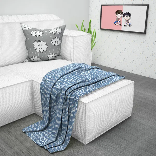 Microfiber_Reversible_Lightweight_Walking_Line_Baby_Comforter_Blanket_For_Kids/Toddler_-_Blue_Heron_(KU1136)