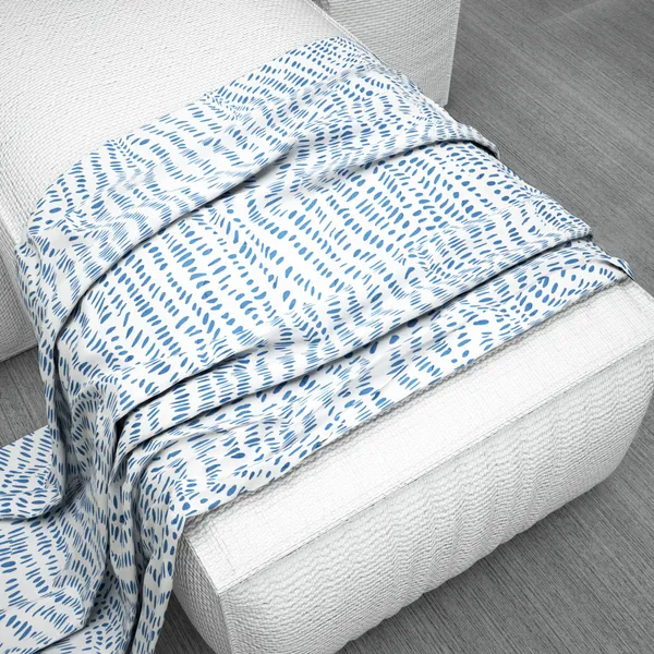 Microfiber_Reversible_Lightweight_Walking_Line_Baby_Comforter_Blanket_For_Kids/Toddler_-_Blue_Heron_(KU1136)