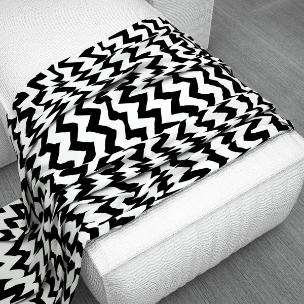 Microfiber_Reversible_Lightweight_Cozzy_Chevron_Baby_Comforter_Blanket_For_Kids/Toddler_-_Black_and_White_(KU1116)