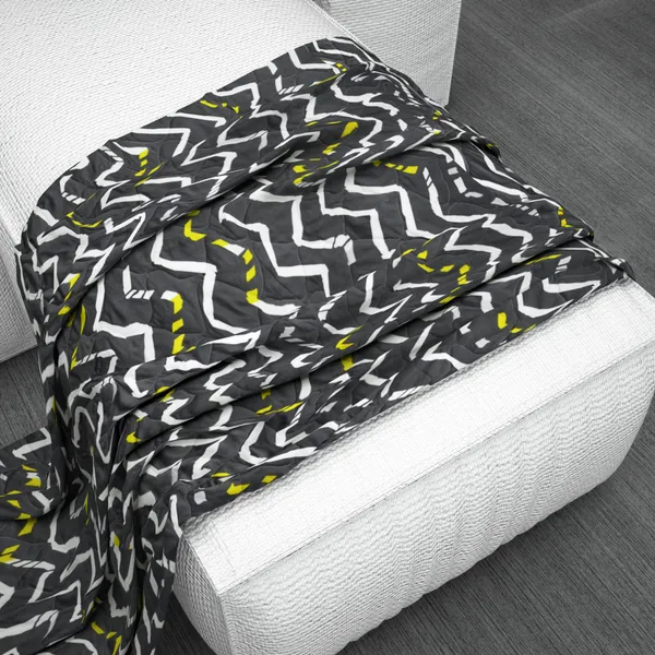 Microfiber_Reversible_Lightweight_Cozzy_Handout_Chevron_Baby_Comforter_Blanket_For_Kids/Toddler_-_Sleet_(KU1139)