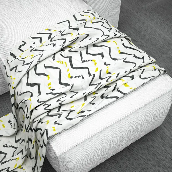 Microfiber_Reversible_Lightweight_Cozzy_Handout_Chevron_Baby_Comforter_Blanket_For_Kids/Toddler_-_Sleet_(KU1139)