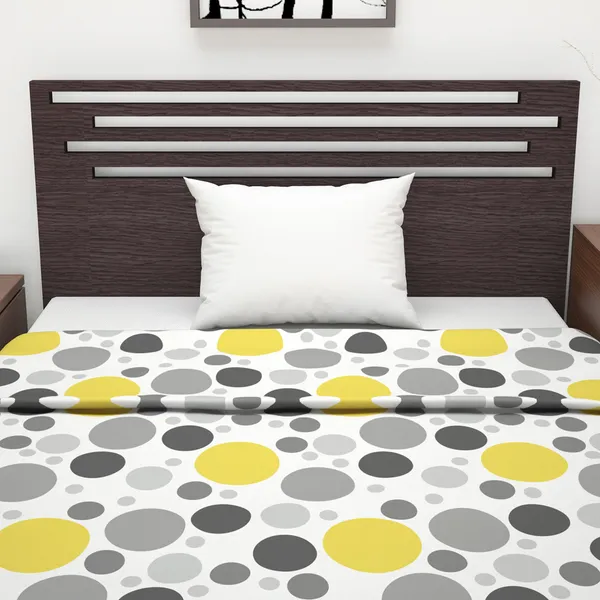 Polka_Single_Dohar_for_Mild_Winter_(Cotton,_Yellow,_Grey)