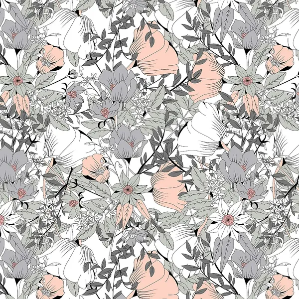Floral_Double_Dohar_for_AC_Room_(Cotton,_Peach_and_White)