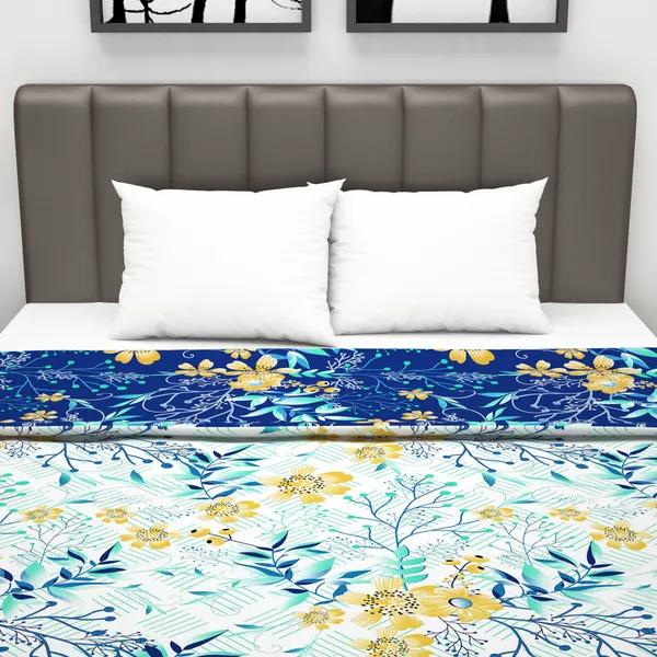 Floral_Double_Dohar_for_AC_Room_(Microfiber,_Dark_Navy_Blue)