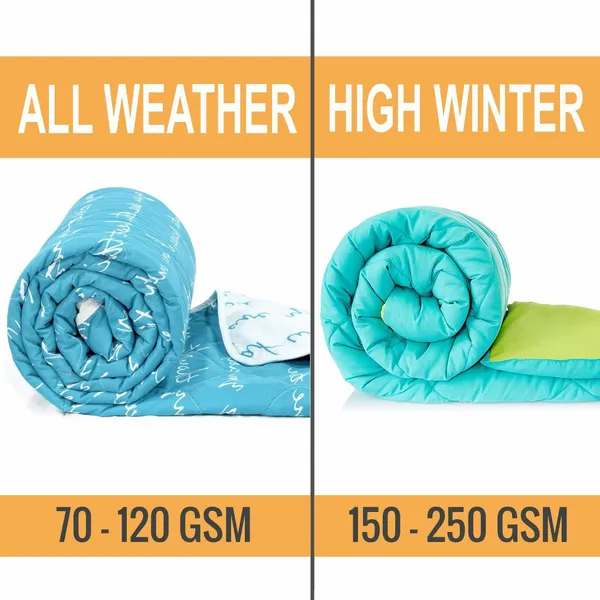 Printed_Double_Comforter_for_Heavy_Winter_(Polyester,_Navy_Blue_&_Orange)