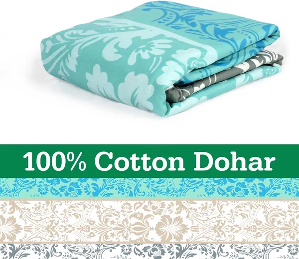 Blend_Cotton_Reversible_Lightweight_Floral_Single_Bed_AC_Dohar_Blanket_(RS1161)