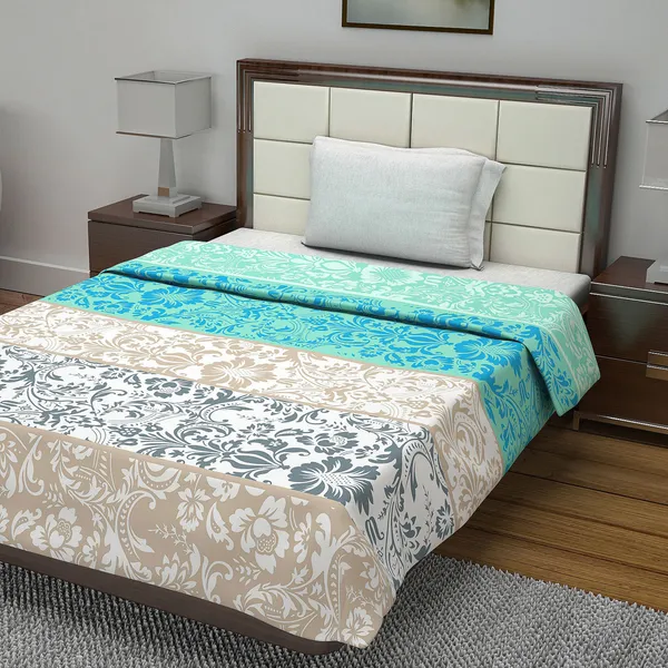 Blend_Cotton_Reversible_Lightweight_Floral_Single_Bed_AC_Dohar_Blanket_(RS1161)