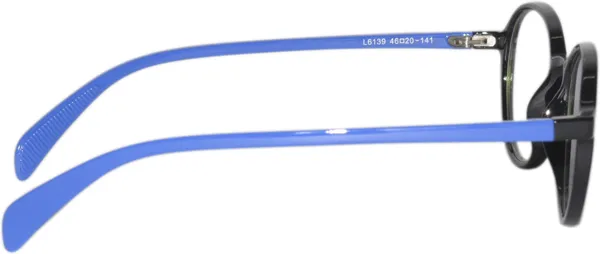 Blue,Black_Full_Rim_Round_Frame_(49_Mm)_-_For_Unisex