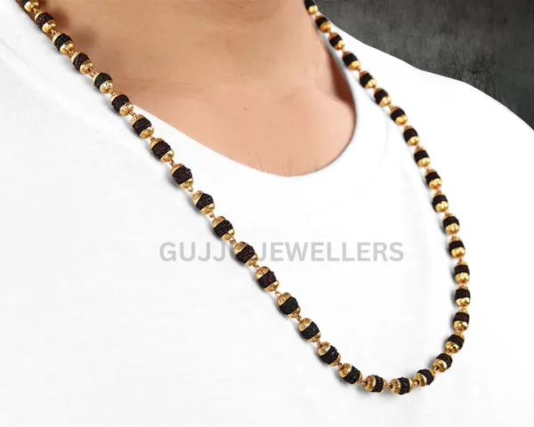 Stylish_Design_Best_Quality_Gold_Plated_Rudraksha_Mala_For_Mens