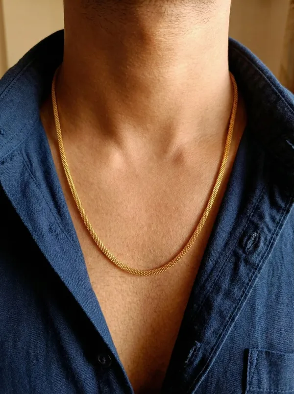 Premium_Gold_Plated_Mesh_Popcorn_Chain_for_Men_&_Women