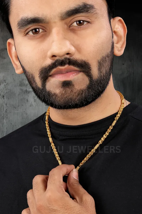 Gujju_Stylish_Gold_Plated_Neck_Chain_For_Boys_And_Men's