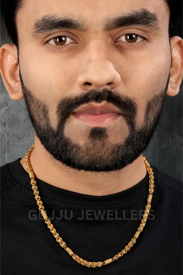 Gujju_Stylish_Gold_Plated_Neck_Chain_For_Boys_And_Men's