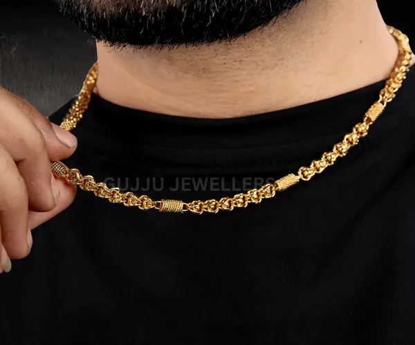 Gujju_Stylish_Gold_Plated_Neck_Chain_For_Boys_And_Men's