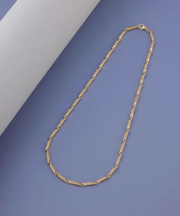 Gujju_Twisted_Cuboids_Gold-Plated_Link_Chain_for_Men