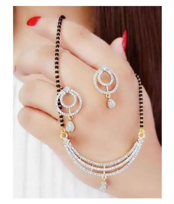 Amazing_Silver_Colour_Mangalsutra_With_Earrings_For_Womens